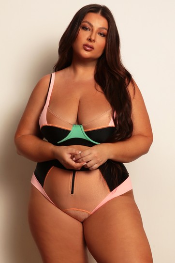 TOP MEIA TAÇA COLORIDO MARTINE